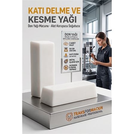 Katı Don Yağı 2x50gr - Matkap Ucu Soğutucu ve Kılavuz Diş Açma Macunu 723238