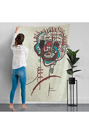 Jean-Michel Basquiat - İsimsiz Duvar Örtüsü - Untitled-7441