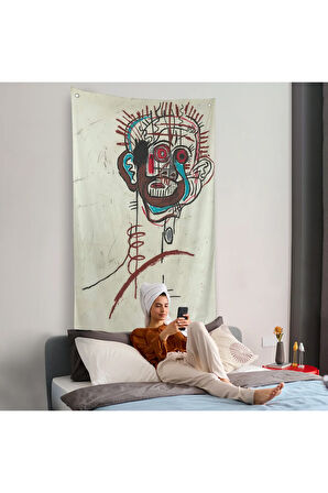 Jean-Michel Basquiat - İsimsiz Duvar Örtüsü - Untitled-7441