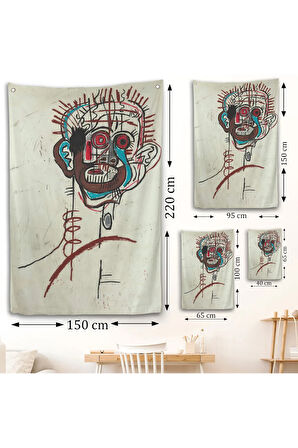 Jean-Michel Basquiat - İsimsiz Duvar Örtüsü - Untitled-7441