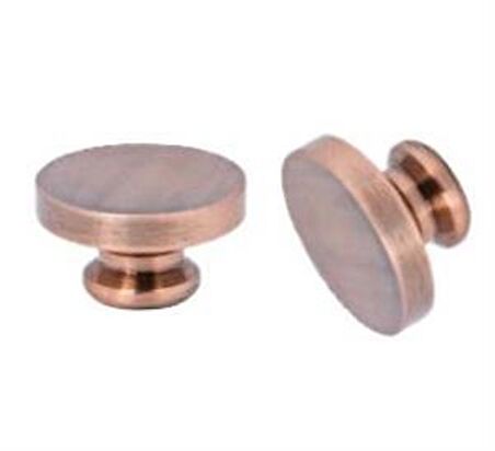 Boş Mum Mühür Pirinç Damga Başlığı Yuvarlak 25mm Bakır Copper