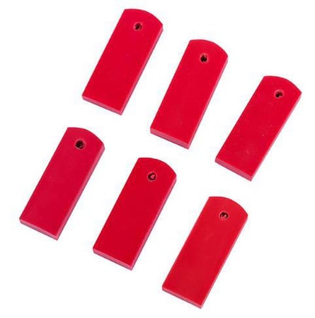Mühür Kauçuk Alaşım Kırmızı Jiklet Kaşe 6mmx15mmx40mm