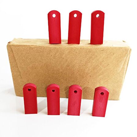 Mühür Kauçuk Alaşım Kırmızı Jiklet Kaşe 6mmx15mmx40mm