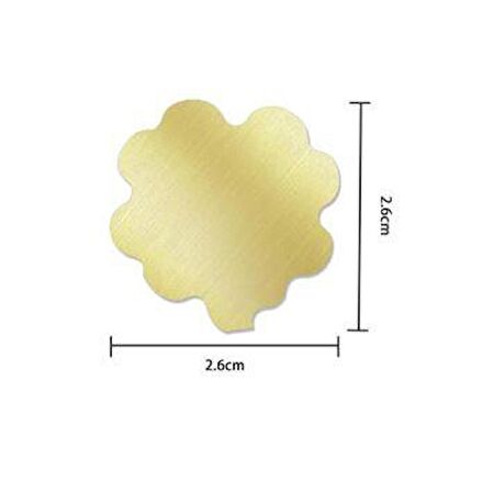 Boş Mum Mühür Pirinç Damga Başlığı Yonca Yaprağı Şeklinde 26x26mm