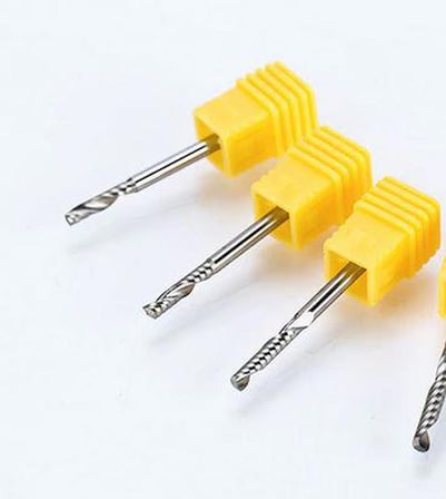 Gravür Tek Kenarlı Freze Bıçağı Spiral Akrilik Kesme 3.175x12mm 