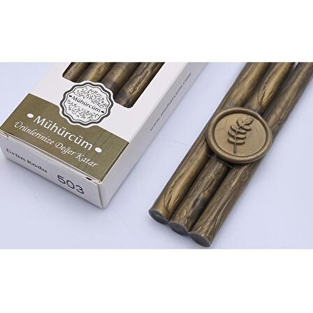 Mühür Mumu Çubuk 11mmx120mm 10 lu Paket Model: 503 ALTIN OKSİT