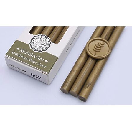 Mühür Mumu Çubuk 11mmx120mm 10 lu Paket Model: 507 KOYU ALTIN
