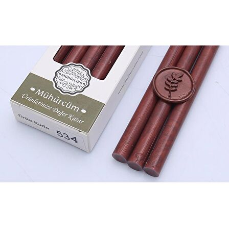 Mühür Mumu Çubuk 11mmx120mm 10 lu Paket Model: 534 SICAK ÇİKOLATA