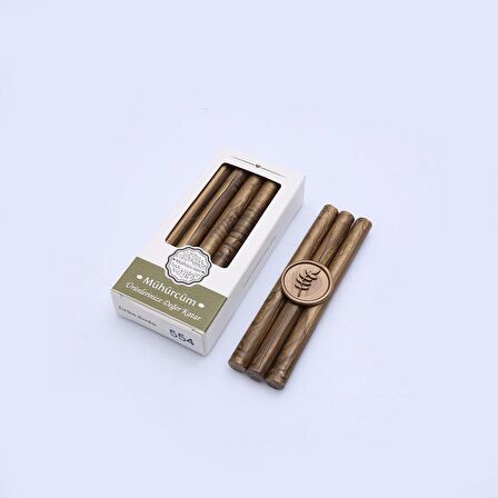 Mühür Mumu Çubuk 11mmx120mm 10lu Paket Model:554 SATEN BRONZ ALTIN 
