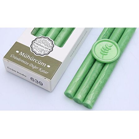 Mühür Mumu Çubuk 11mmx120mm 10 lu Paket Model: 639 YOSUN YEŞİL