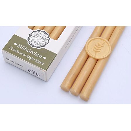 Mühür Mumu Çubuk 11mmx120mm 10 lu Paket Model: 670 SATEN SAFRAN