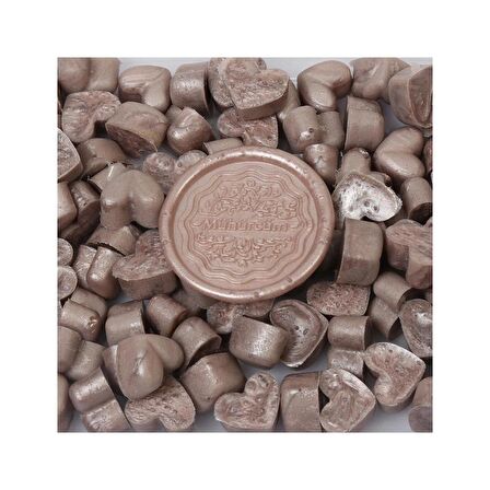 Mühür Mumu Eritme Kalp Boncuk Paket Model No: 401 SATEN ROSE GOLD
