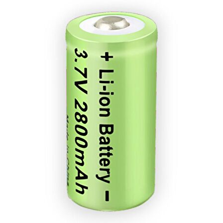 16340 CR123A 2800mAh 3.7V Li-ion Şarj Edilebilir Pil 