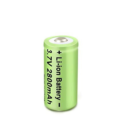 16340 CR123A 2800mAh 3.7V Li-ion Şarj Edilebilir Pil 