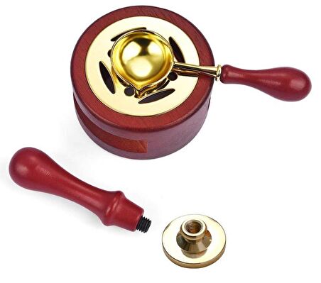 Davetiye Mum Mühürü Uygulama Seti Kahverengi 661 Yüzükler