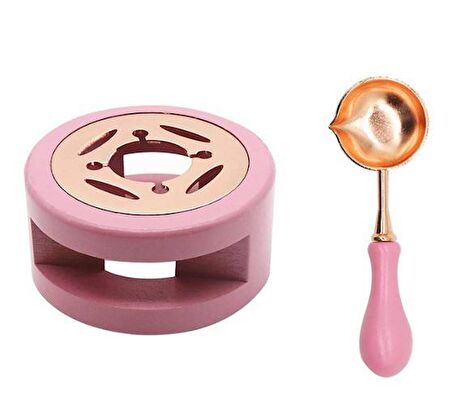 Davetiye Mum Mühürü Uygulama Seti Yavruağzı Renk 811 Gül Desen