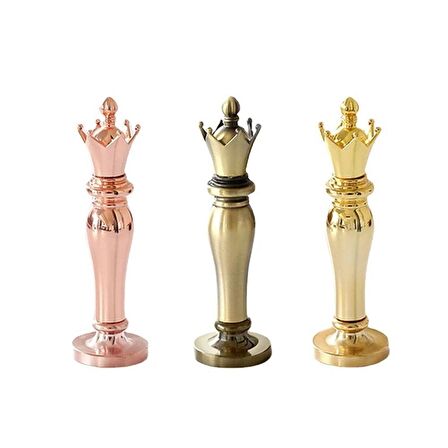 Mum Mühür Damga Kolu Premium Metal Kraliyet Tacı Bronz 