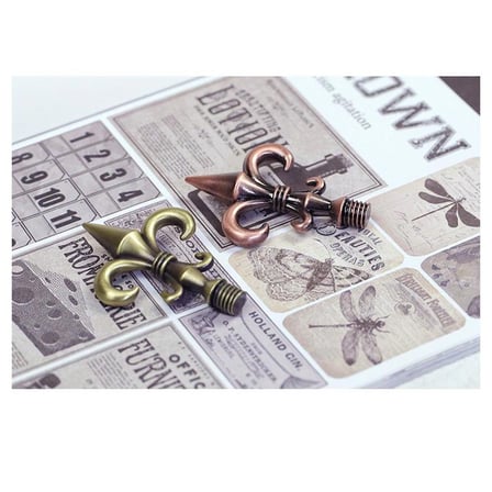 Mum Mühür Damga Kolu Döküm Metal Mühür Sapı Bronz Zambak