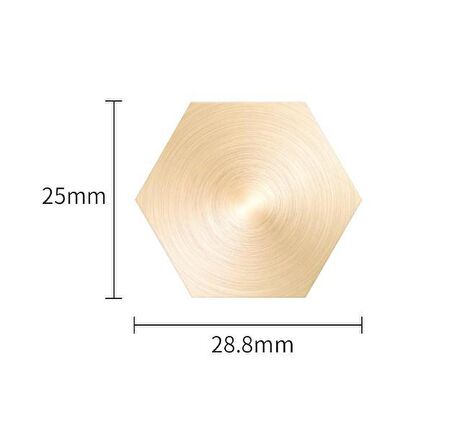 Boş Mum Mühür Pirinç Damga Kafası Petek Şekil 25x28.8mm Gold