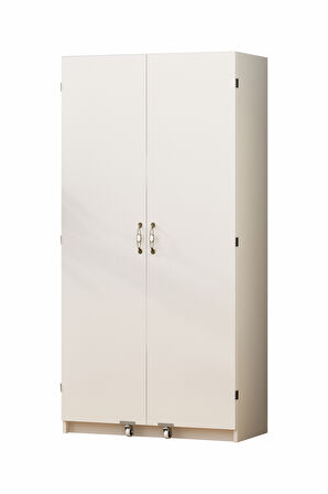 Serra Erzak Dolabı İki Kapaklı 180 cm Tam Açılır Aytaşı