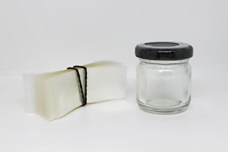 Standart Kavanoz Güvenlik Emniyet Bandı 100 Adet, 40-42mm Ağız Çapına Uygun,70x30mm Boyut, Baskısız