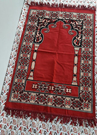 Kalın Kadife Seccade 1 Adet  En 70cm Boy 110cm