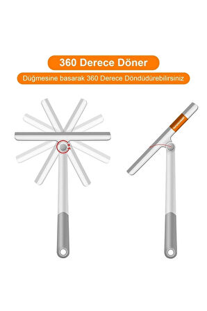 Oynar Başlıklı Camsil / Silecek Çekçek Vip Turbo Temizlik / Banyo Araba Mop Paspas