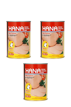 Hana Konserve Piliç Salam 380 g x3 Adet