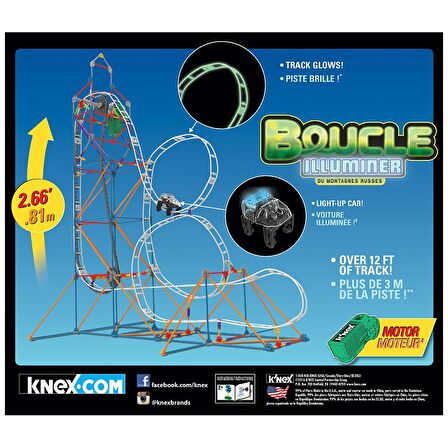 K'Nex Looping Light-Up Roller Coaster 51455 (Motorlu)