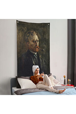 Vincent van Gogh - Otoportre Duvar Örtüsü-7444