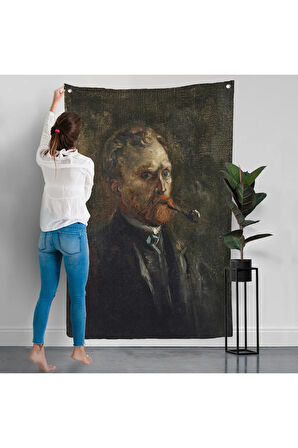 Vincent van Gogh - Otoportre Duvar Örtüsü-7444