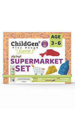 CHİLDGEN SÜPERMARKET SAHNELİ OYUN HAMURU KUTUSU