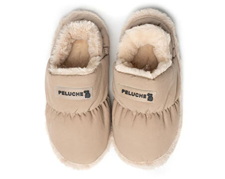 Peluche Beige Parachute Women Slipper Kadın Günlük Ev Pandufu PAR-KBJ Krem