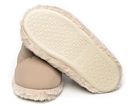 Peluche Beige Parachute Women Slipper Kadın Günlük Ev Pandufu PAR-KBJ Krem