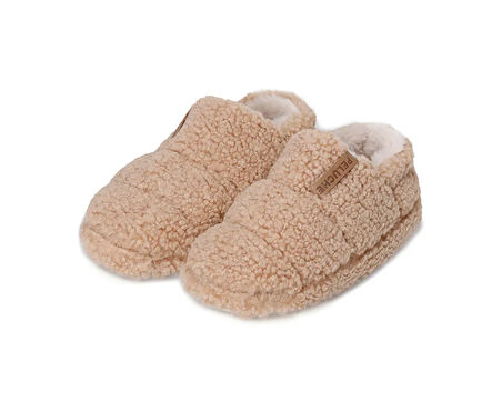 Peluche Camel Teddy Women Slipper Kadın Günlük Ev Pandufu TED-KCL Krem