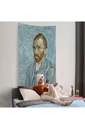 Vincent van Gogh Otoportre Duvar Örtüsü-7446