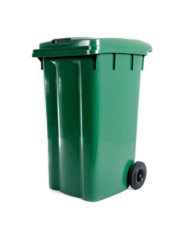 Omnipazar SY-6510 Tekerlekli Kapaklı Plastik Çöp Konteyneri 240 lt 
