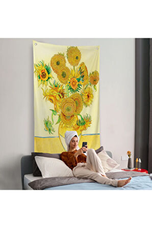 Vincent Van Gogh - Ayçiçekleri Duvar Örtüsü-7447