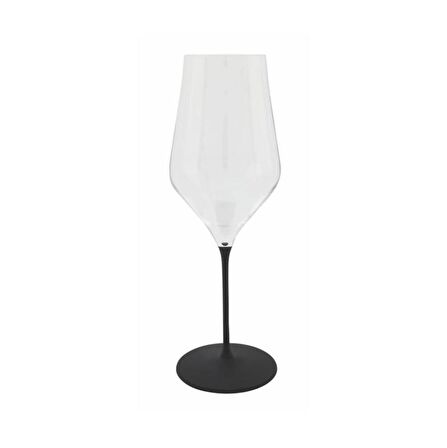 Wanelli Wn1172 Ballet Siyah Ayklı Büyük Su Bardak 6 Lı 520 Ml