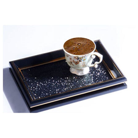 Kosova Sa-730 Kulpsuz Küçük Tepsi(20*28) (Siyah)