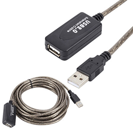 TriLine 10 Metre USB2.0 Sinyal Güçlendirici Profesyonel Çipli Usb Extension Uzatma Kablosu