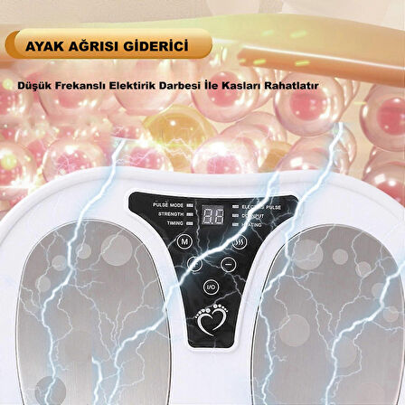 HyMark Ayak Masaj Cihazı Kumandalı Elektrikli Akupunktur Noktaları Ayak Bacak Terapisi