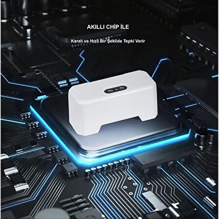 HyMark Otomatik WC Tuvalet Sifonu Kızılötesi Sensörlü Temassız Akıllı Sensör Şarjlı Dahili Pil