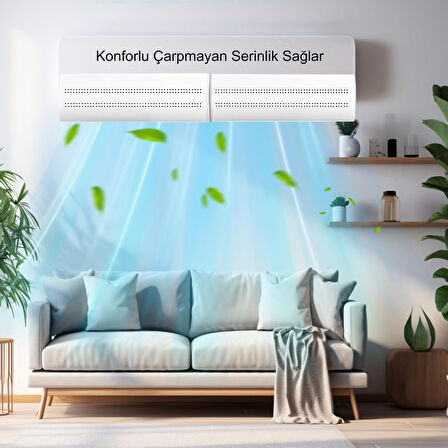 HyMark Ayarlanabilir Delikli Klima Hava Yönlendirici 58-105 CM Klima Çarpması Siperliği Aparatı