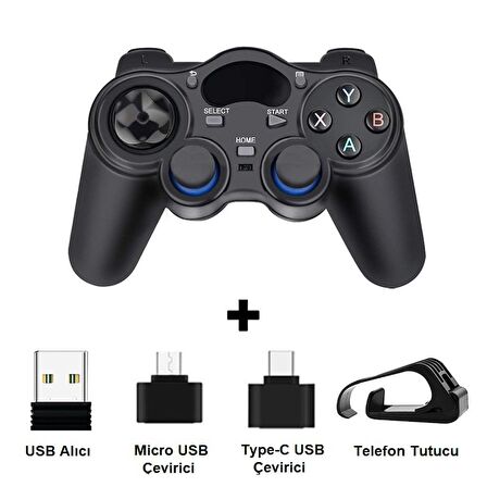 TriLine 2.4Ghz Android Telefon Kablosuz Oyun Kolu Gamepad PC TV Box PS3