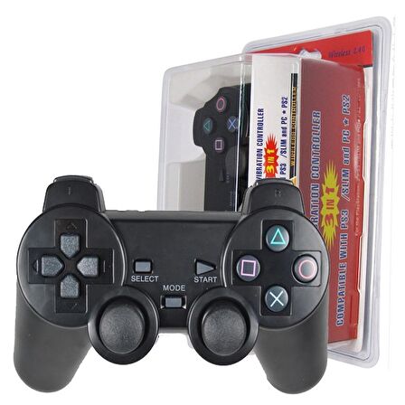 TriLine Kablosuz Oyun Kolu PC-PS2-PS3 Game Pad Titreşimli