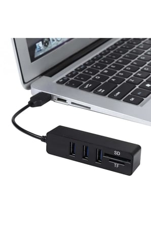 TAPLIN Combo 3 Port Usb2.0  Hub Tf Sd Kart Okuyucu