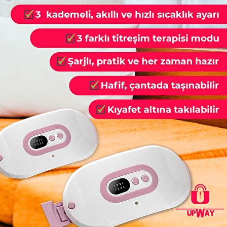 Upway Şarjlı Titreşimli Sıcak Terapi Kemeri