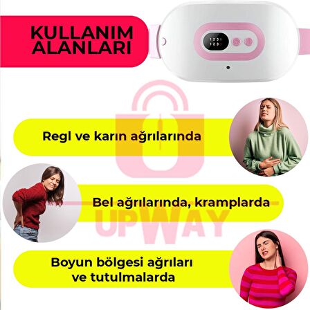 Upway Şarjlı Titreşimli Sıcak Terapi Kemeri