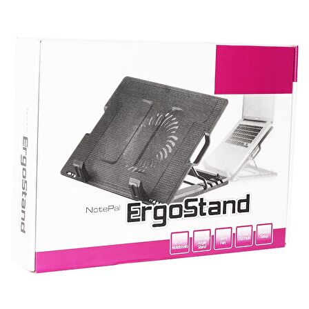TriLine Işıklı Notebook Soğutucu Fan 5 Kademeli Stand NB339